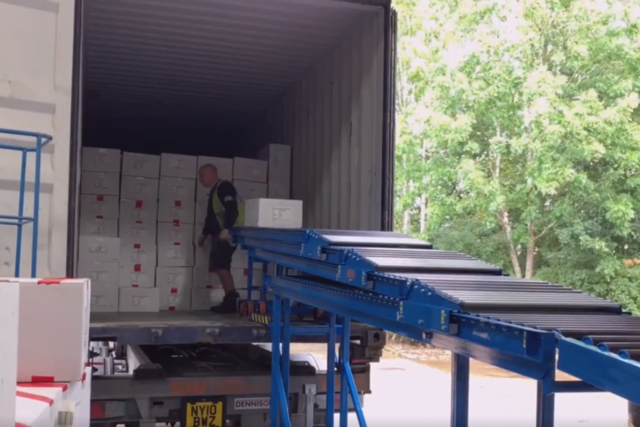Shipping Container Unloading