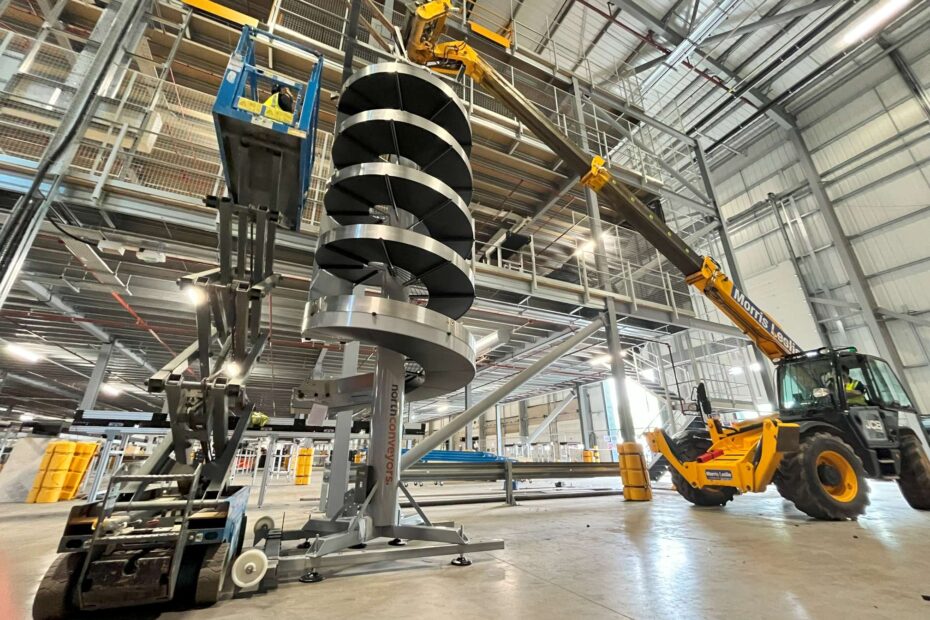 spiral conveyor warehouse automation