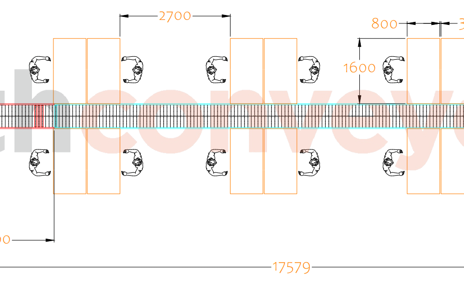 Warehouse Packing Line Conveyors